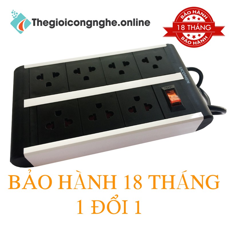 Ổ cắm điện – 07 lỗ (dây 3m) – Chuẩn Úc 07KSG