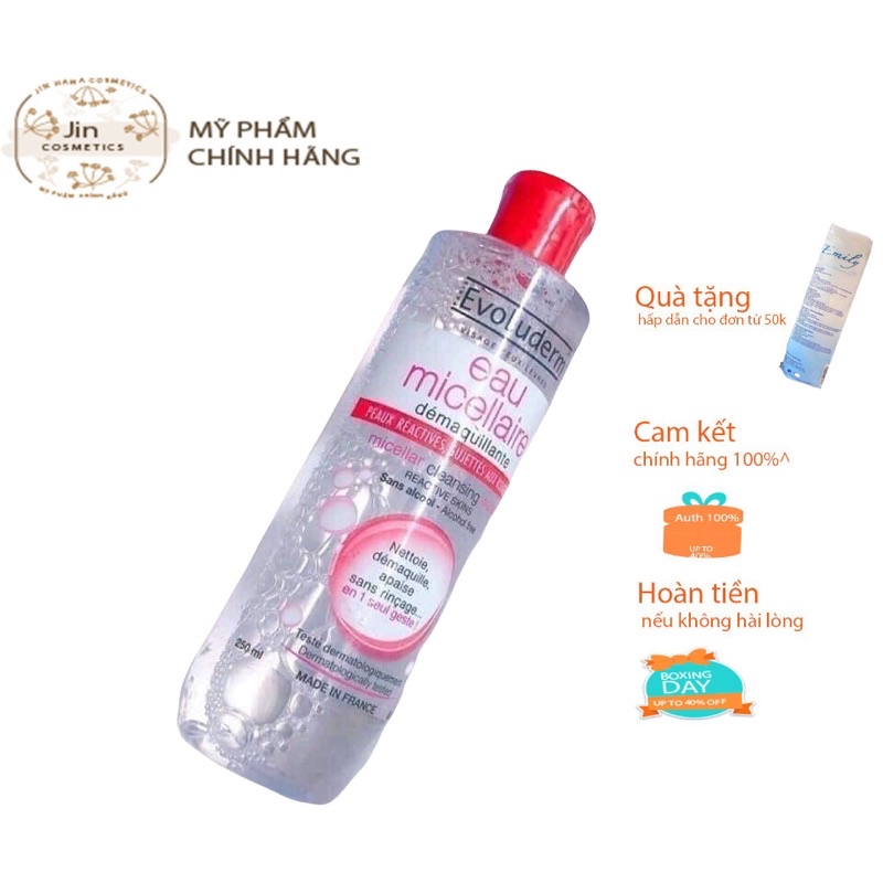 Nước tẩy trang Evoluderm Eau Micellaire Pháp