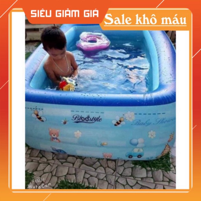 BỂ BƠI PHAO BƠI 1,2M/1,3M/1,5M/1,8M/2,1M CHỮ NHẬT 3 TẦNG