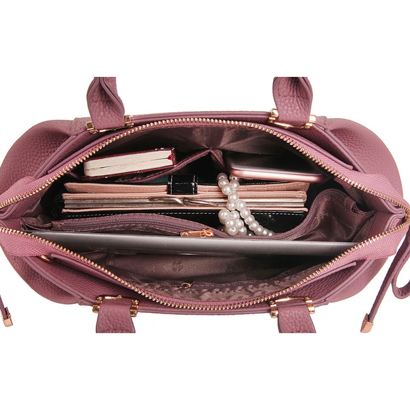 Túi xách tay đeo chéo 2 trong 1 phong cách âu cao cấp có nơ cột