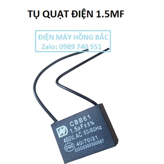 10 tụ điện 1.5mf 400vac - dùng cho quạt và thiết bị điện khác