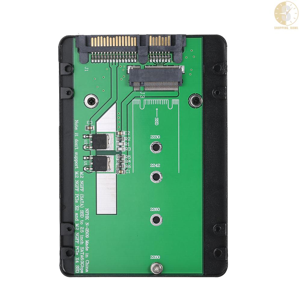 Bộ Chuyển Đổi Ssd M.2 Ngff Ssd Sang 22pin 2.5 '' 2280 Sata 7mm Màu Đen | BigBuy360 - bigbuy360.vn