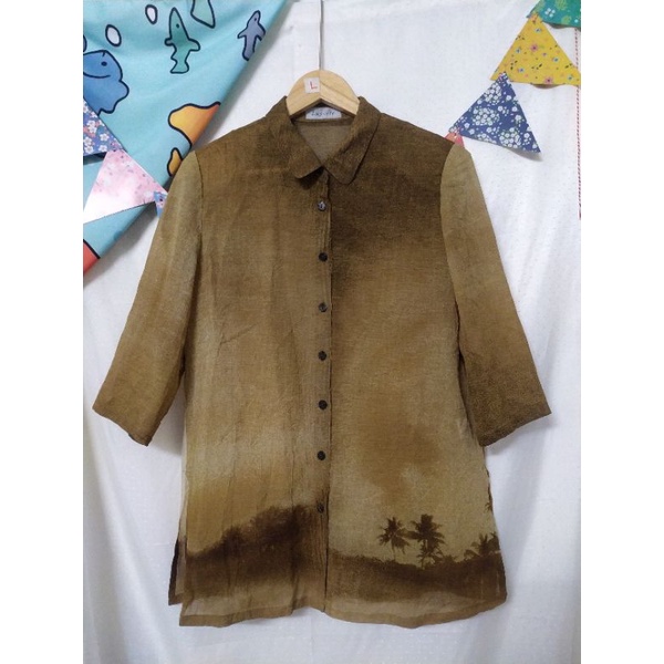 Áo vintage hoa nhí, hoa to size L tổng hợp