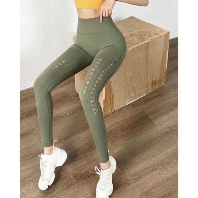 Quần dài Lưng co giản Legging Rách tập Gym, Yoga Cao cấp