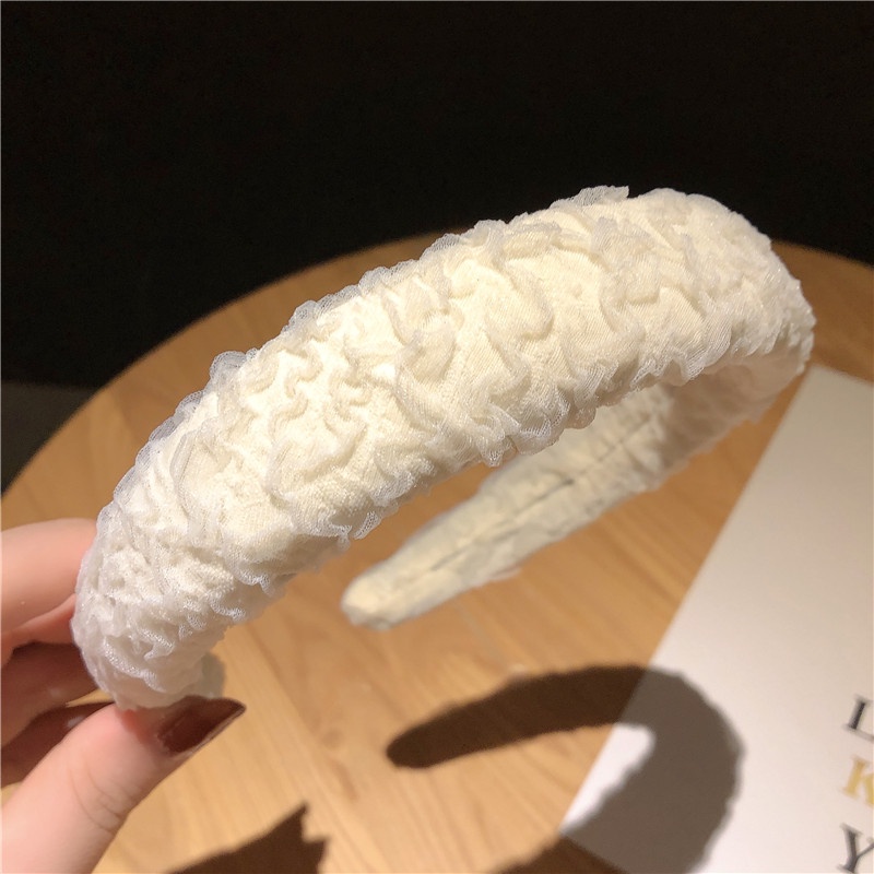 Băng Đô Bản Rộng Bằng Xốp Màu Sắc Ngọt Ngào Thời Trang Cho Nữ