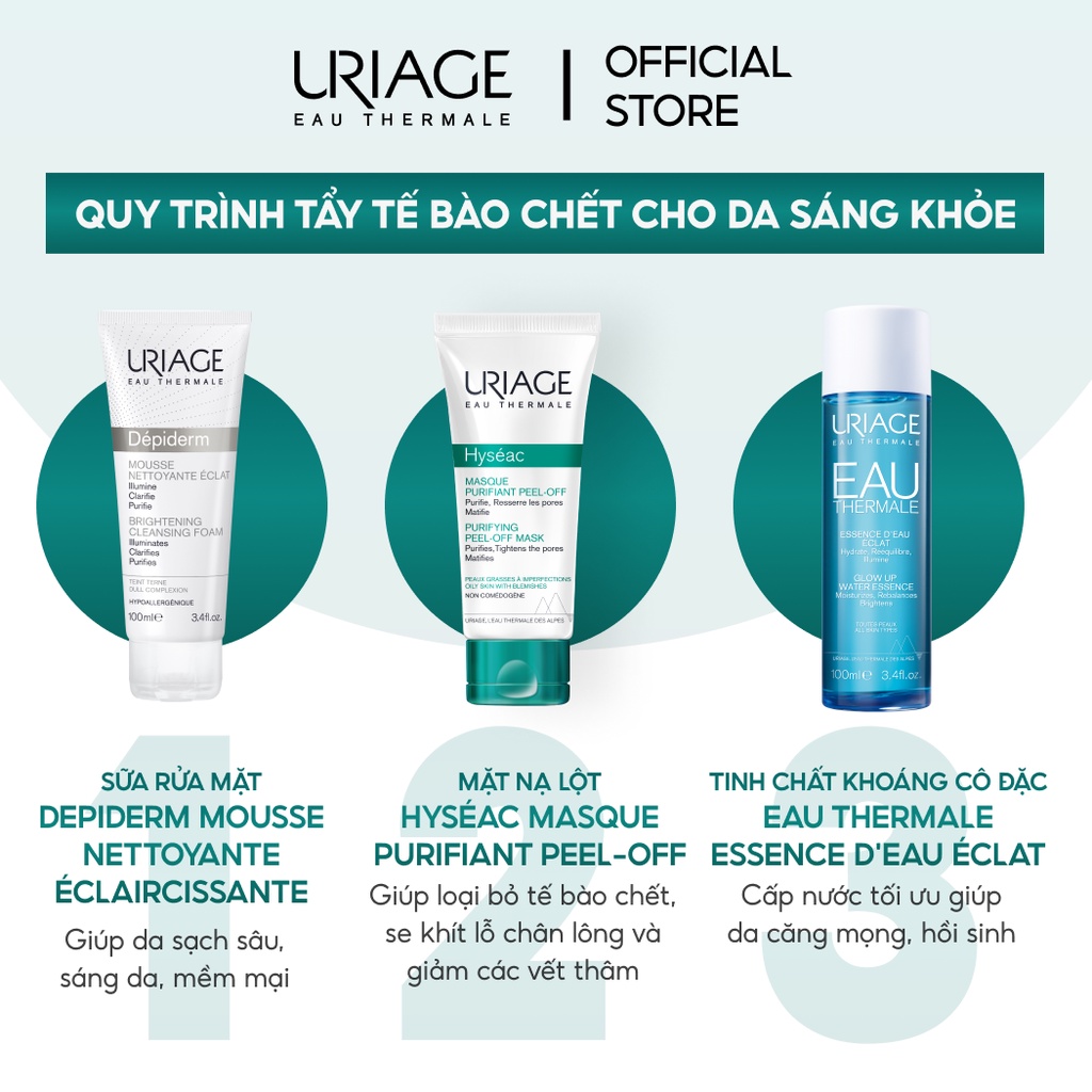 Mặt nạ lột se khít lỗ chân lông, giảm thâm cho da dầu, mụn URIAGE HYSÉAC MASQUE PURIFIANT PEEL-OFF 40ml