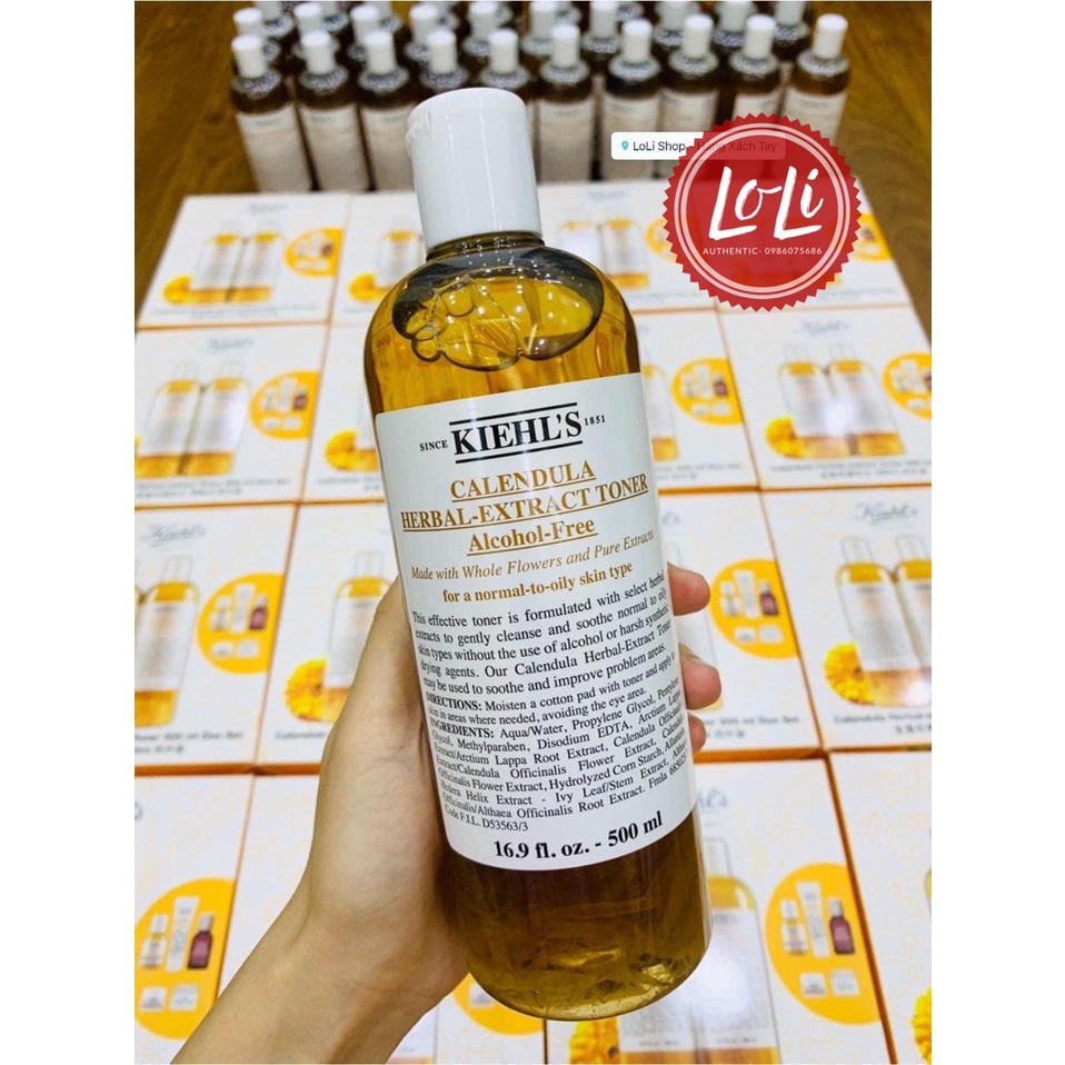 [USA] Kiehls Toner Hoa Cúc Kiehls (Kiehl's Calendula Herbal-Extract Toner Alcohol-Free) - 40ml 75ml 125ml 250ml 500ml