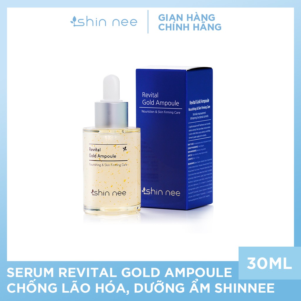 Serum chống lão hóa và nuôi dưỡng da Shin nee Revital Gold Ampoule 30ml