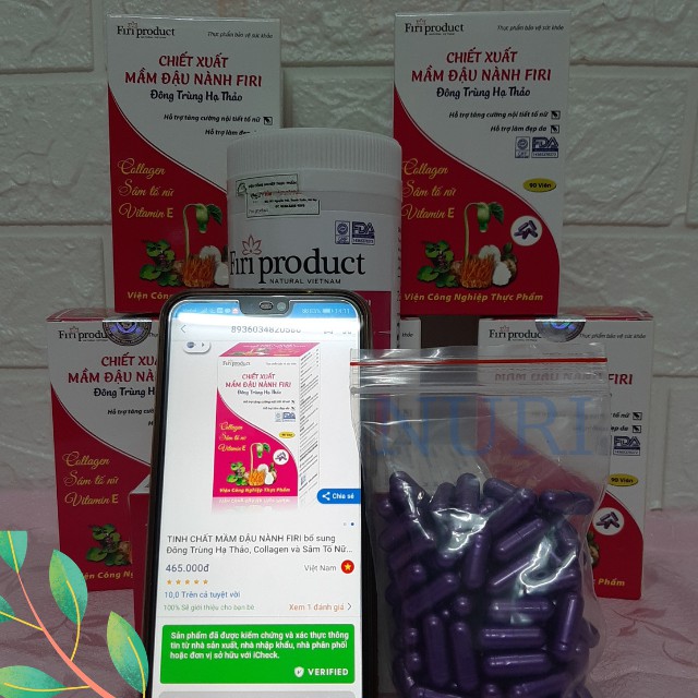 [Freeship ,Tăng Nội Tiết Tố, Đẹp Da 100%] Tinh chất mầm đậu nành FIRI Chứa collagen Sâm Tố Nữ Vitamin E ,Chính Hãng | BigBuy360 - bigbuy360.vn
