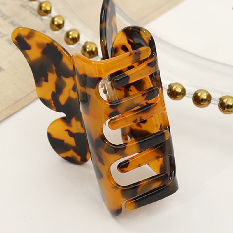 Kẹp Tóc Hình Bướm / Da Báo Kiểu Pháp Cổ Điển Thời Trang Cho Nữ