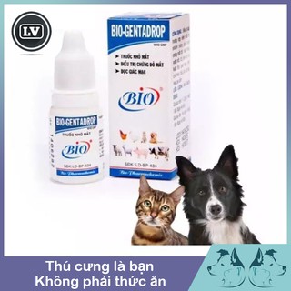 Nhỏ mắt cho chó mèo Bio Genta drop 10ml Phụ kiện Long Vũ