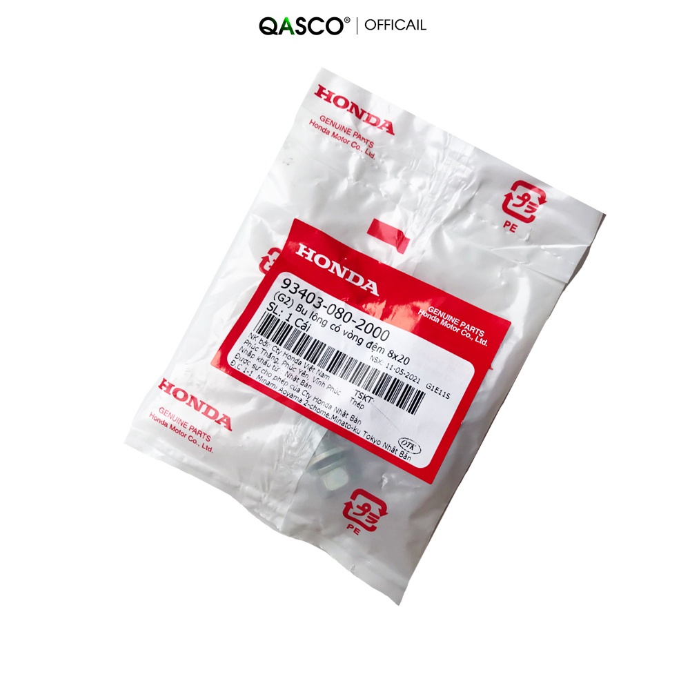 Bu lông có vòng đệm HONDA 8×20 dùng chung nhiều xe  QA(934030802000) _( 131)