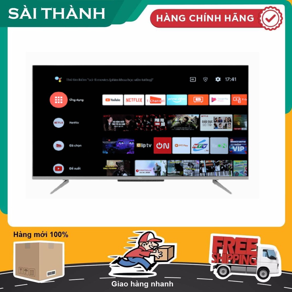 Android Tivi TCL 4K 43 inch 43P715 - Điện Máy Sài Thành