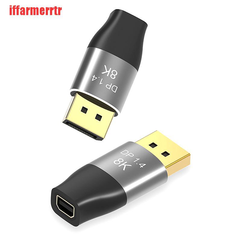 {iffarmerrtr}8K 60Hz Mini DP to DP Adapter 4K 144Hz DisplayPort Converter for Computer PC LKZ