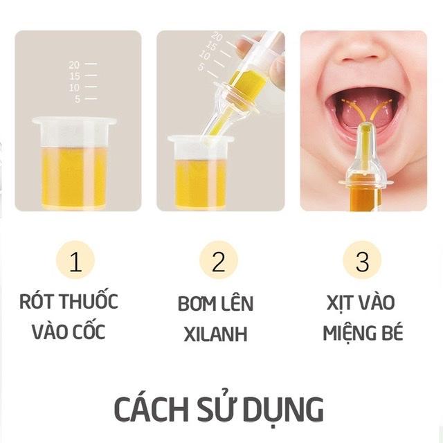 Dụng cụ cho bé uống thuốc (nhiều màu sắc)