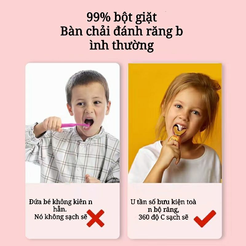 Bàn chải đánh răng điện APIYOO C02 thiết kế hình chữ U có giọng nói có thể sạc lại