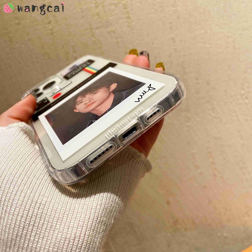 Samsung Galaxy A03s A02s A02 A30 A20 A20s A72 A52 A71 A51 A42 A32 A22 A31 A21s A12 A11 4G 5G Phone Case Polaroid Instant Camera Transparent Clear Simple Put Photo Picture Soft TPU Casing Cases Case Cover