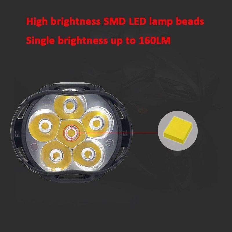 Đèn Pha 1500LM LED Dành Cho Xe Máy/Xe Đạp