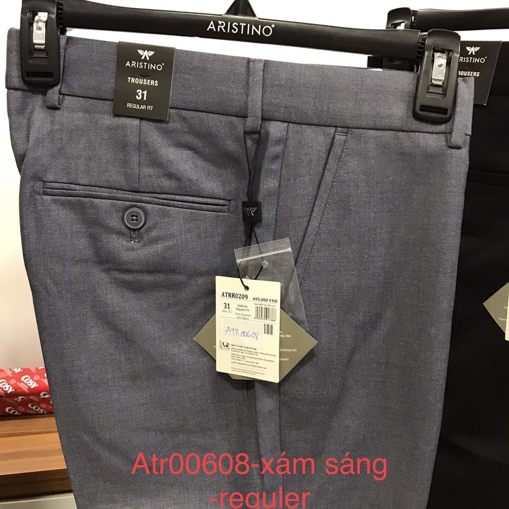 Quần âu nam quần công sở chính hãng Aristino form rộng- reguler- atr00608
