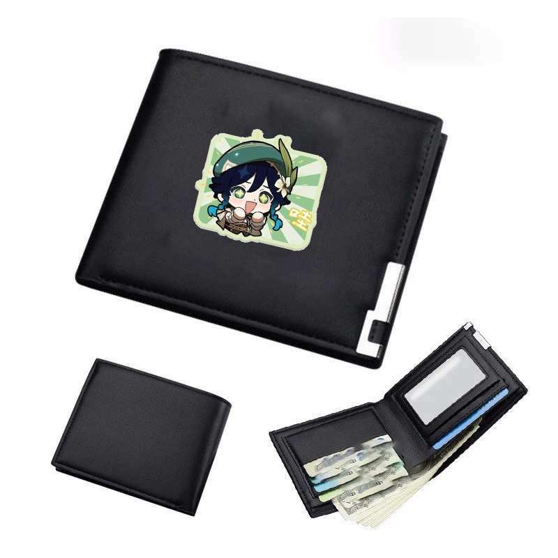 Ví da cầm tay nam nữ in hình NHÂN VẬT GENSHIN IMPACT game chibi anime thời trang M2