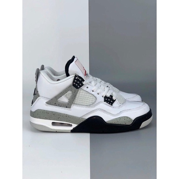(FULL PHỤ KIỆN 1.1) Giày sneaker air Jodan 4 retro black xám trắng đen nam nữ