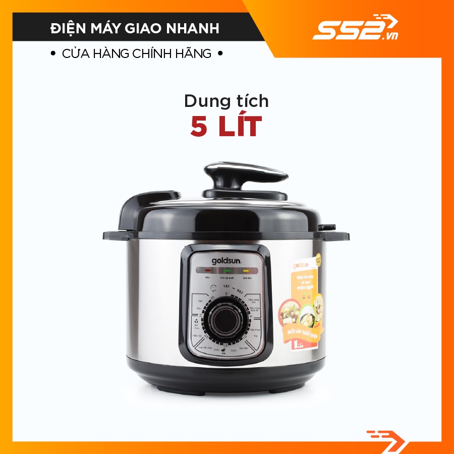 Nồi áp suất điện cơ Goldsun CD3601 (5L)-Bảo Hành Chính Hãng