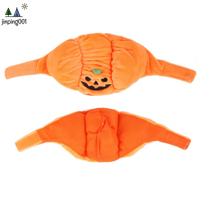 Mũ Trùm Đầu Hình Bí Ngô Hóa Trang Halloween Cho Thú Cưng