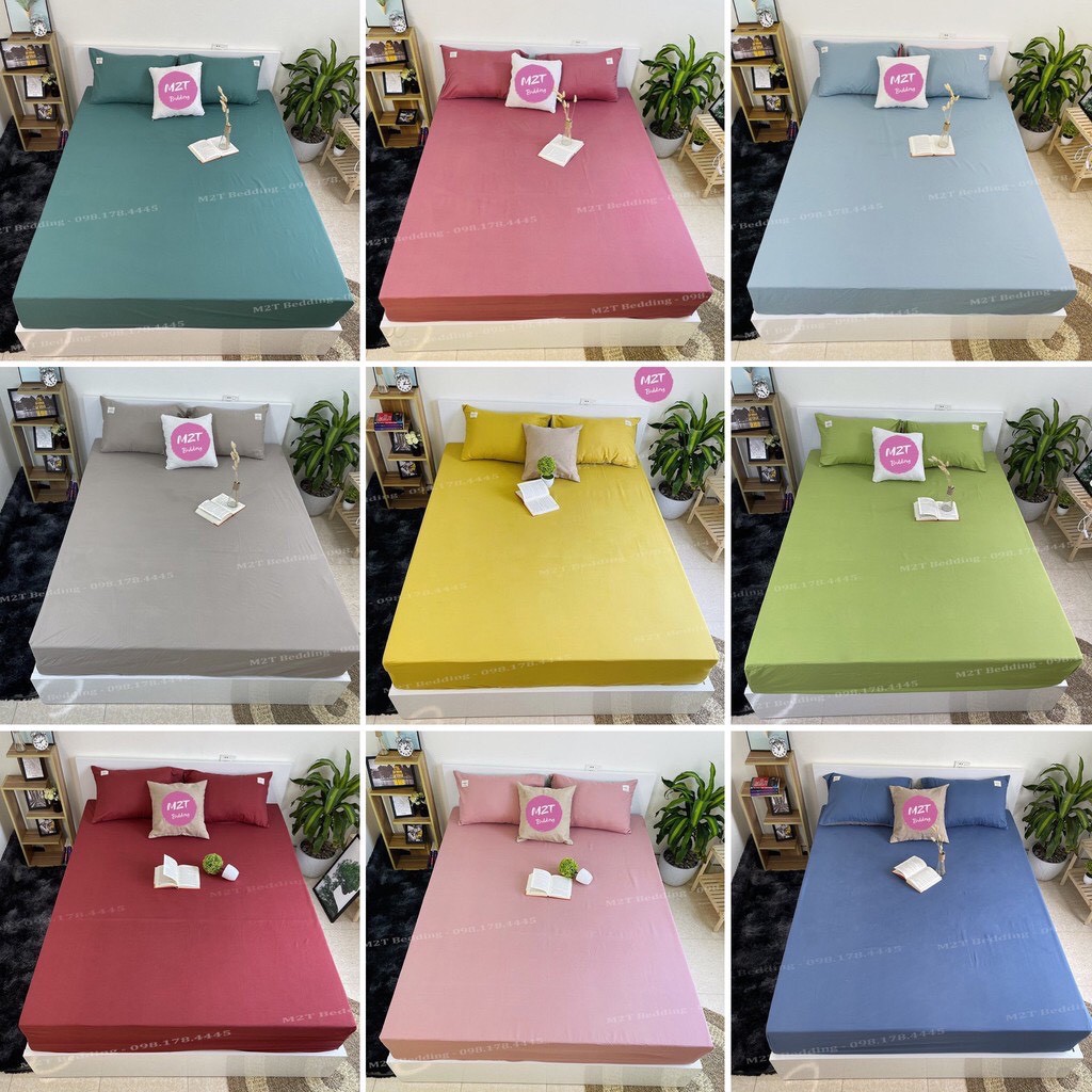 Vỏ ga trải giường Cotton Tici M2T bedding drap giường bo chun đủ size (không kèm vỏ gối) | BigBuy360 - bigbuy360.vn