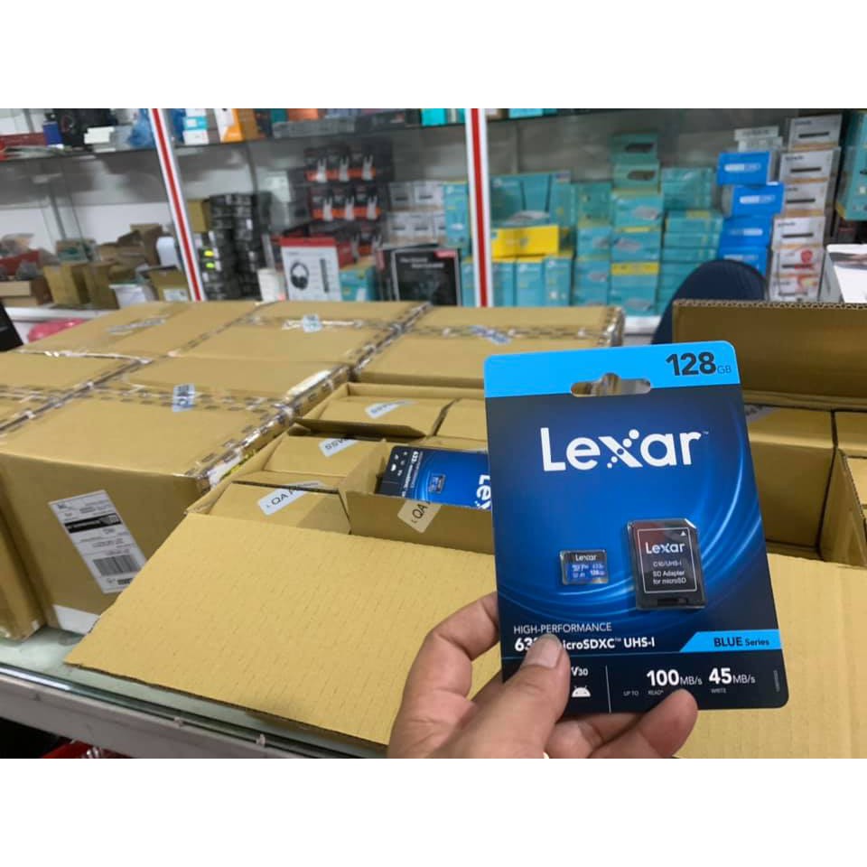 Thẻ nhớ LEXAR 32GB+ 64g+ 128g microSDHC - USH-I Class 10 dùng cho điện thoại +camera - TRUNG TÂM MÁY TÍNH LONG THÀNH