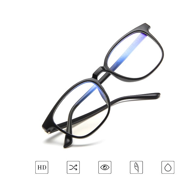 Kính Mát Gọng Vuông Trong Suốt Phong Cách Retro Cho Nữ