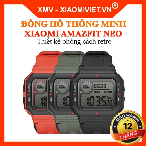 Đồng hồ thông minh Xiaomi Huami Amazfit NEO - Hàng chính hãng - Bảo hành 12 tháng