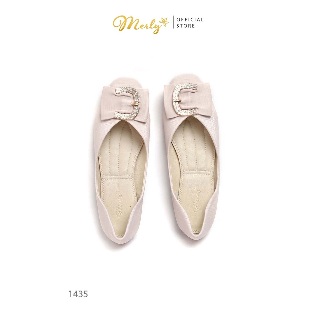 Giày Búp Bê Mũi Tròn Merly 1435, Giày Big Size Nữ