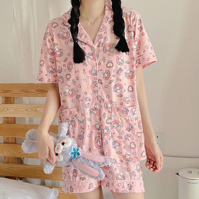 Đồ mặc nhà nữ pijama đẹp thun sữa cao cấp mát mẻ tay ngắn họa tiết siêu cute dễ thương - CTN4