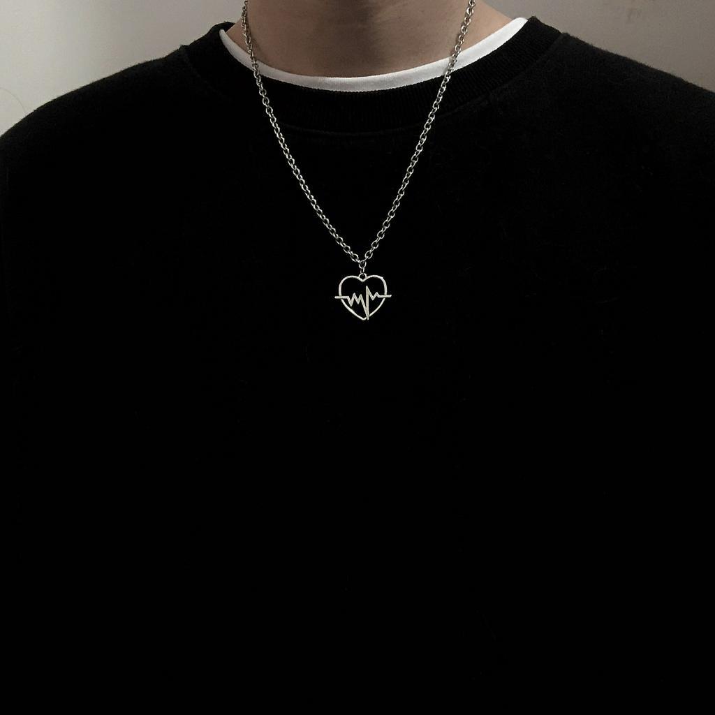 Dây Chuyền Mặt Hình Trái Tim Sáng Tạo Phong Cách Harajuku Hàn Quốc 19892