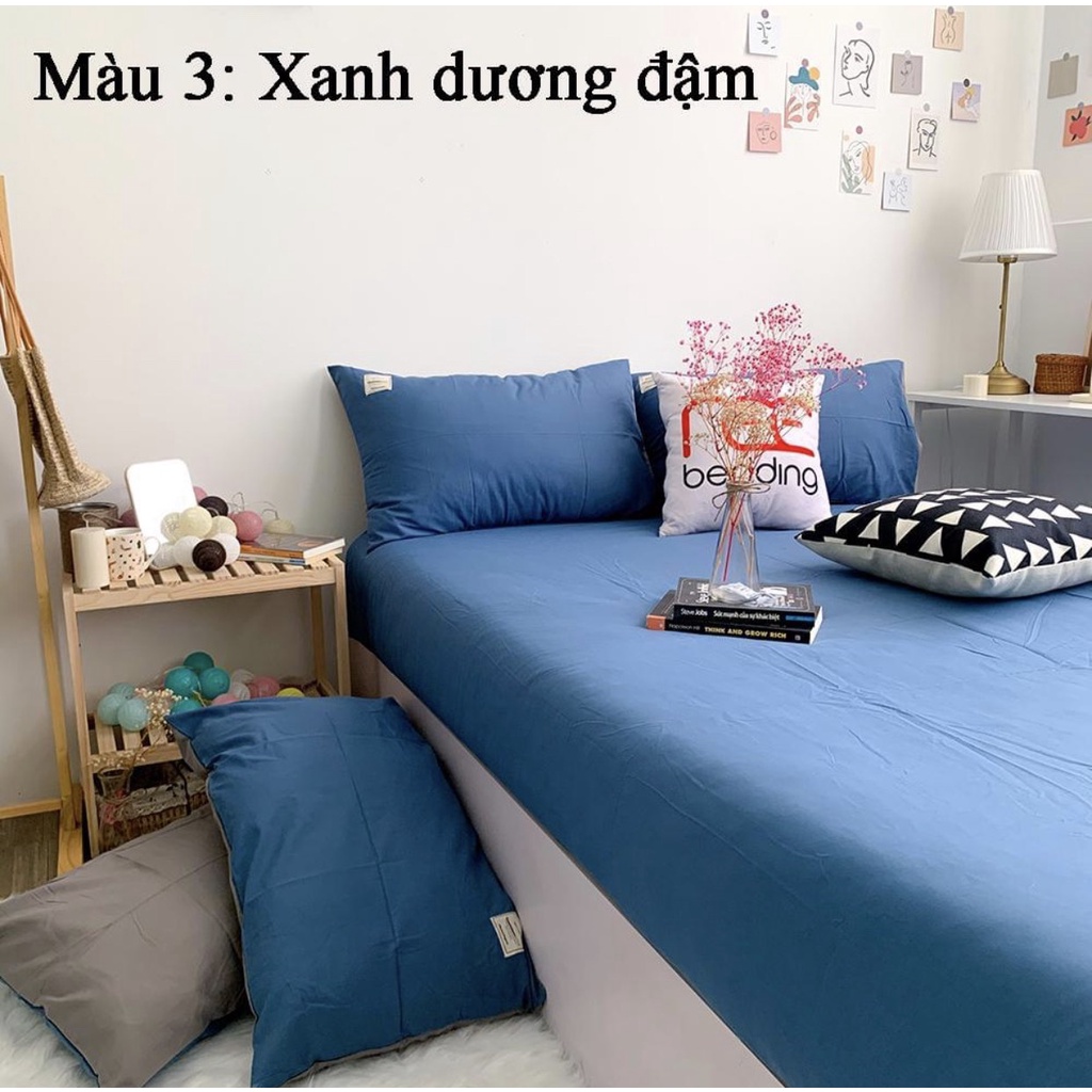 Bộ ga gối tici màu[gồm 1 ga 2 vỏ gối nằm]hàng nhập khẩu
