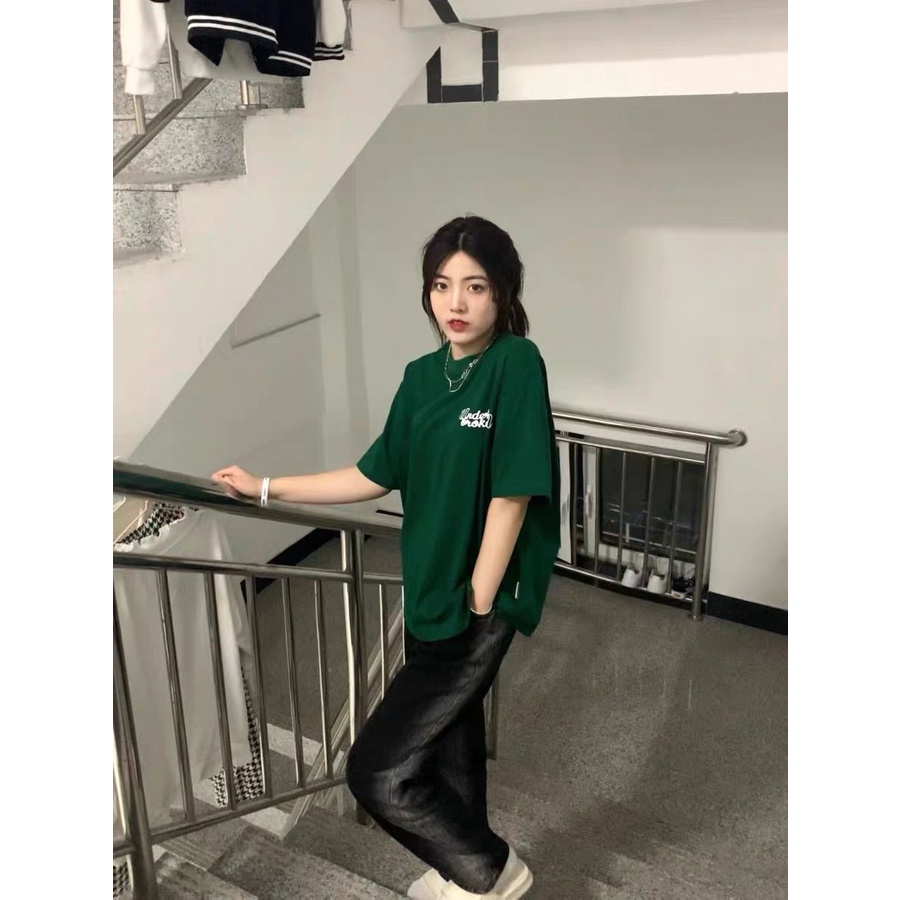 Áo Thun UNDERBROKEN Nam Nữ Unisex Form Rộng Tay Lỡ, Áo Thun Xanh Lá, AT111 trending xu hướng, Men Lì Fashion