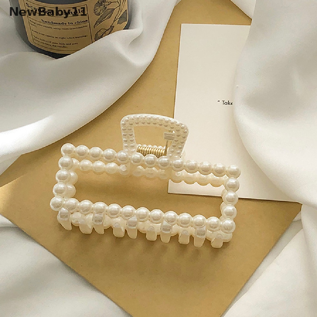 Kẹp Tóc Hình Nơ Đính Ngọc Trai Phong Cách Hàn Quốc Thanh Lịch