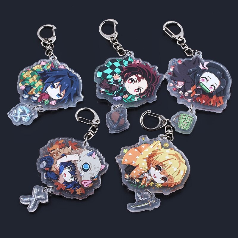 Móc khóa manga anime Kimetsu no Yaiba Demon Slayer nhựa acrylic - GSK142