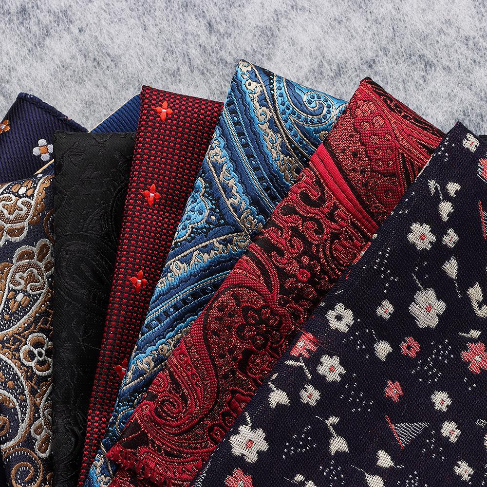 Karen Khăn Tay Hình Vuông Bằng Satin Có Túi Hàng Ngày Cho Nam