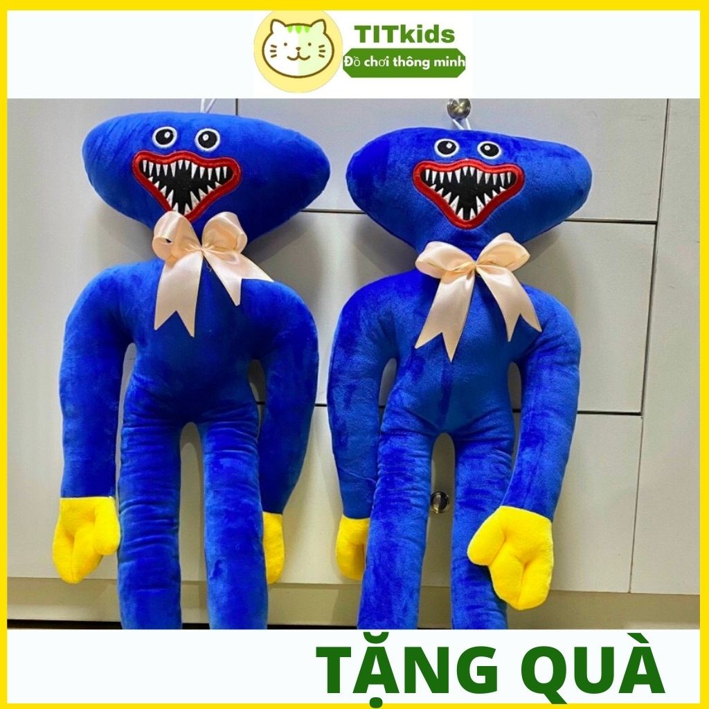 Gấu bông huggy wuggy size 30 cm màu hồng và xanh trong game poppy playtime