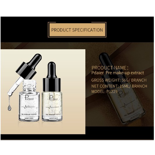 (HOT) Tinh Dầu Trang Điểm Pudaier Pre Make Up Essential Oil Tạo Lớp Nền Căng Bóng | BigBuy360 - bigbuy360.vn