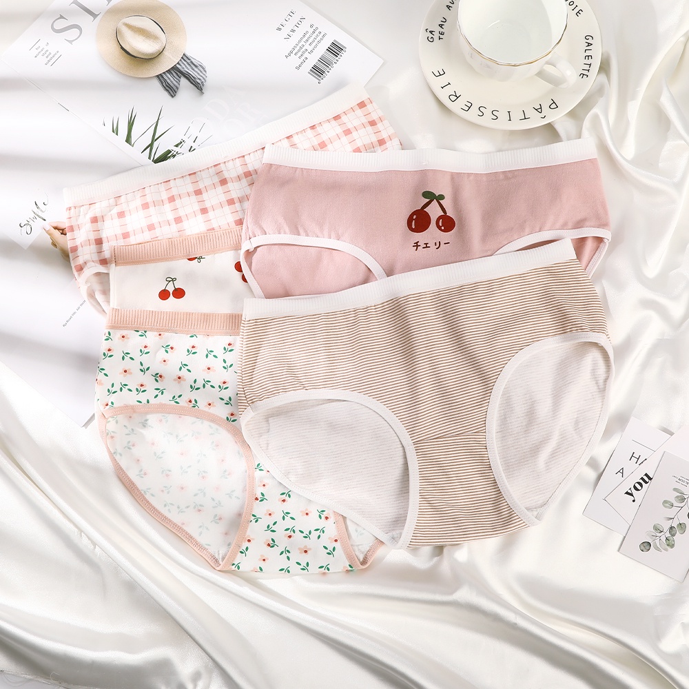 Quần lót LEVAO bằng cotton mềm mại thoáng khí cho nữ