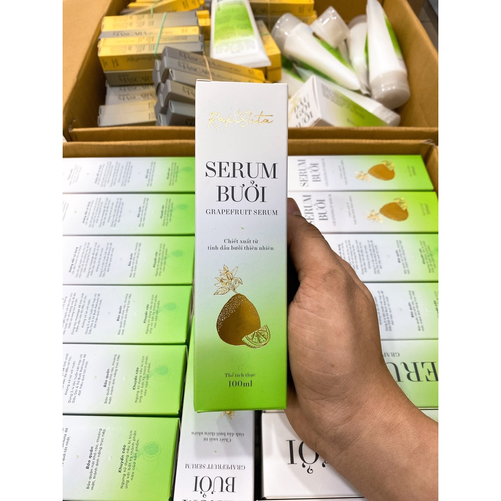 Serum Bưởi Ngăn Rụng Tóc Phục Hồi Hư Tổn Rakisuta 100ml