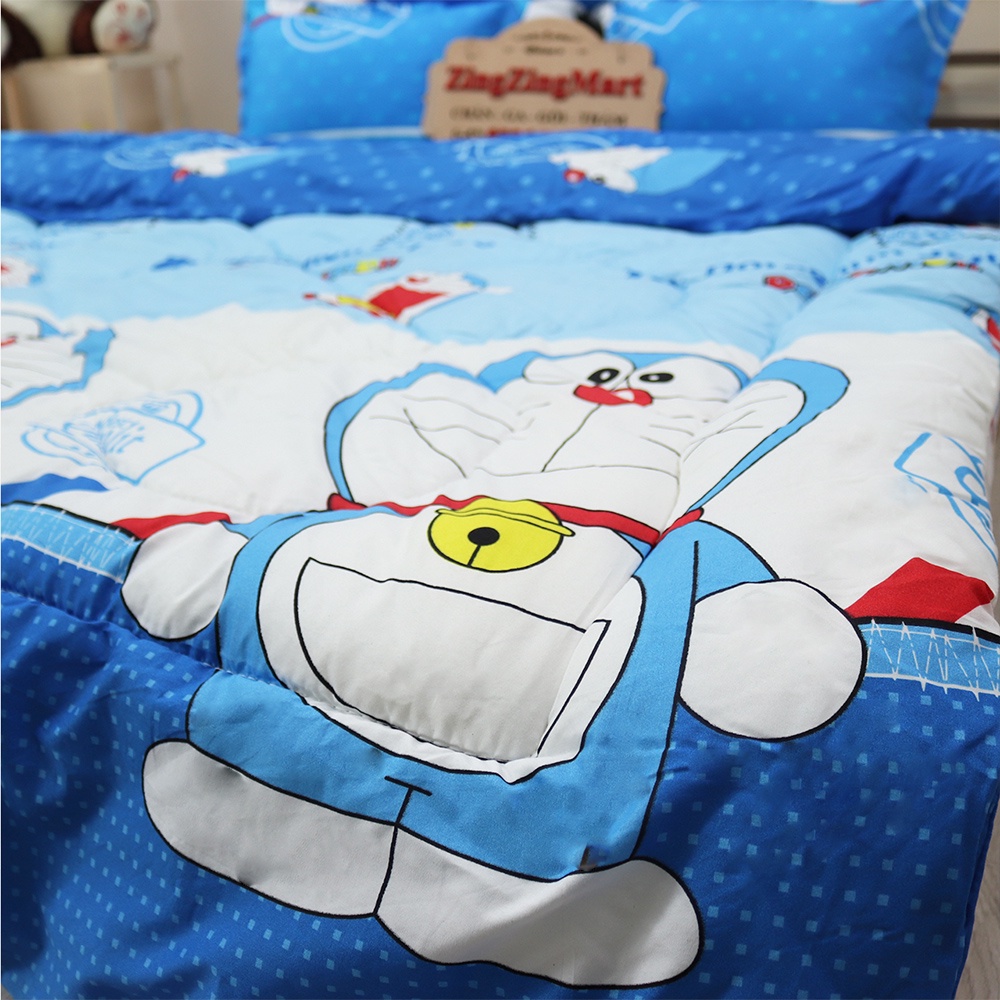 Chăn Ga Gối ĐÔ RÊ MON, Chăn Phao kèm ga giường vỏ gối