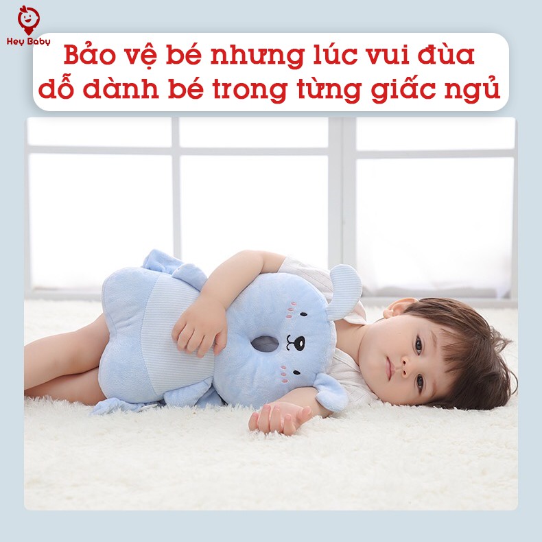 Gối Tập Đi Cho Bé Bảo Vệ Đầu Và Lưng An Toàn Làm Từ Sợi Bông Hữu Cơ Cao Cấp