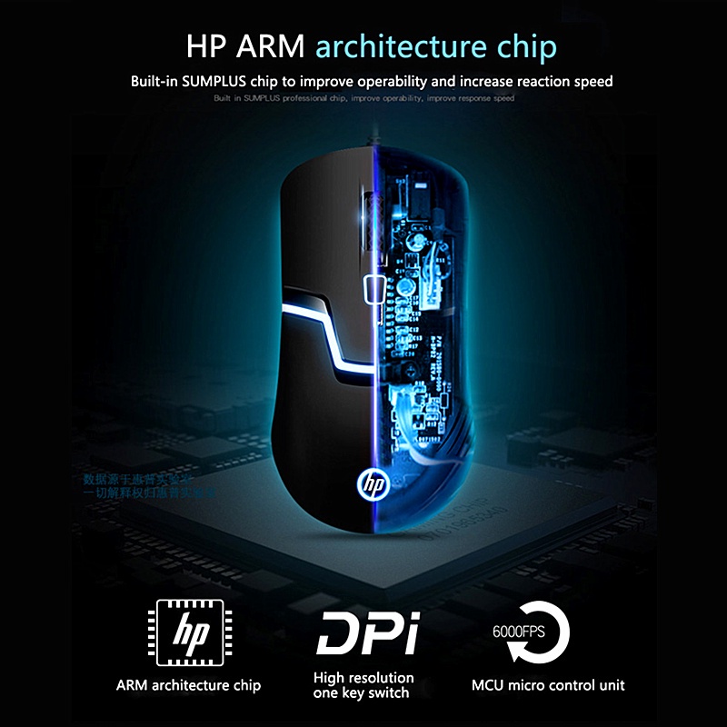 Chuột gaming Không Dây TíCh HợP ĐèN LED Cho HP S1000 2.4GHZ G260