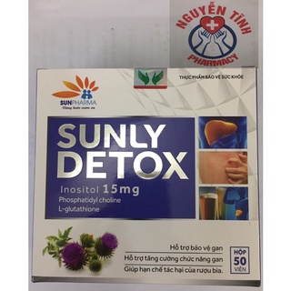 SUNLY DETOX BẢO VỆ GAN HẠ MEN GAN DÙNG ĐƯỢC CHO PHỤ NỮ CÓ THAI VÀ CHO CON BÚ TRẺ EM TỪ 6 TUỔI