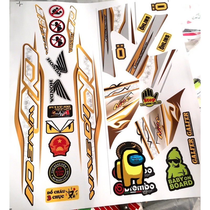 Tem Rời Wave 100 Vàng Đồng ❤️