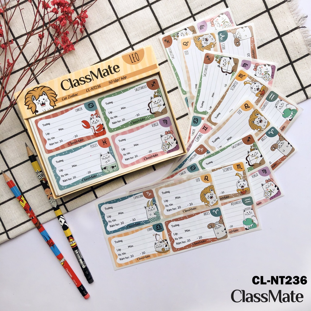 Nhãn vở Classmate CAT ZODIAC CL-NT236