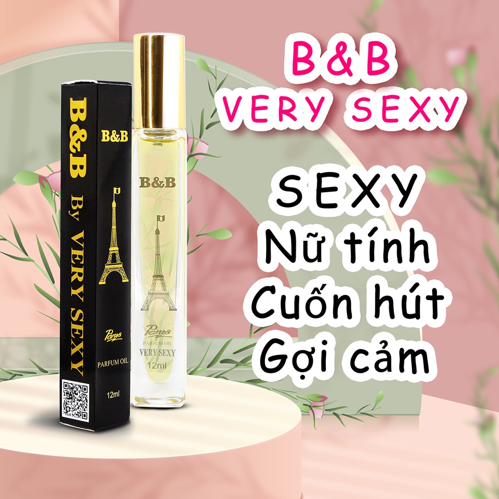 Tinh dầu nước hoa nữ B&amp;B By Very Sexy EDP 12 ml lưu hương lâu quyến rũ phong cách Pháp